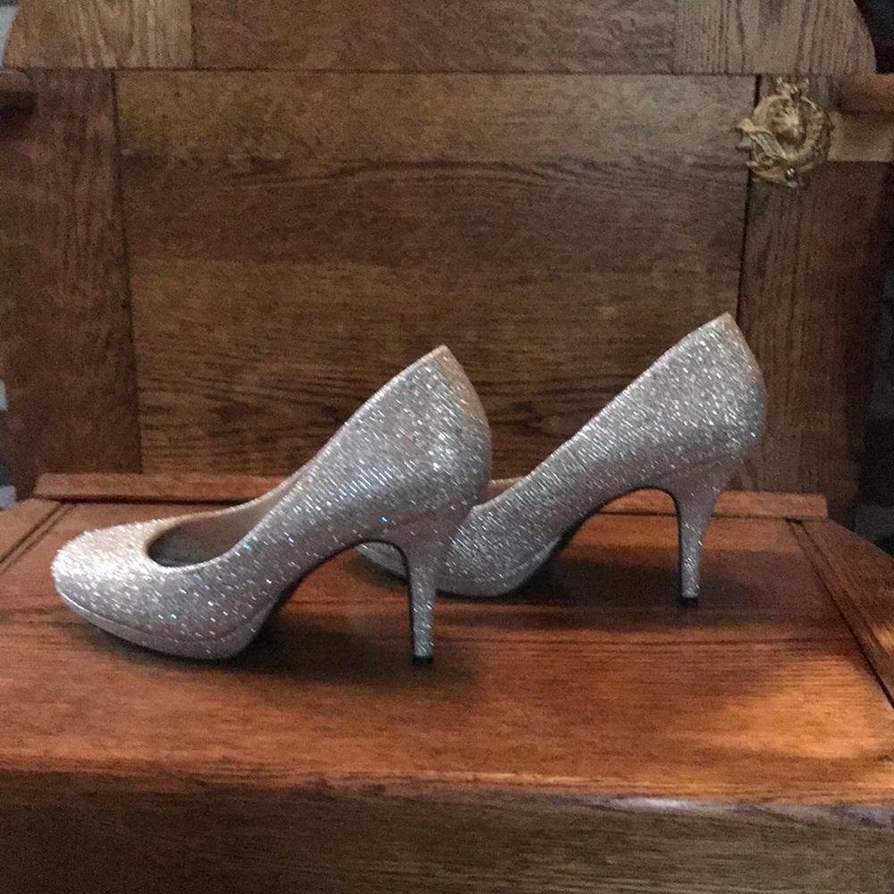 Silver Slipper high heels